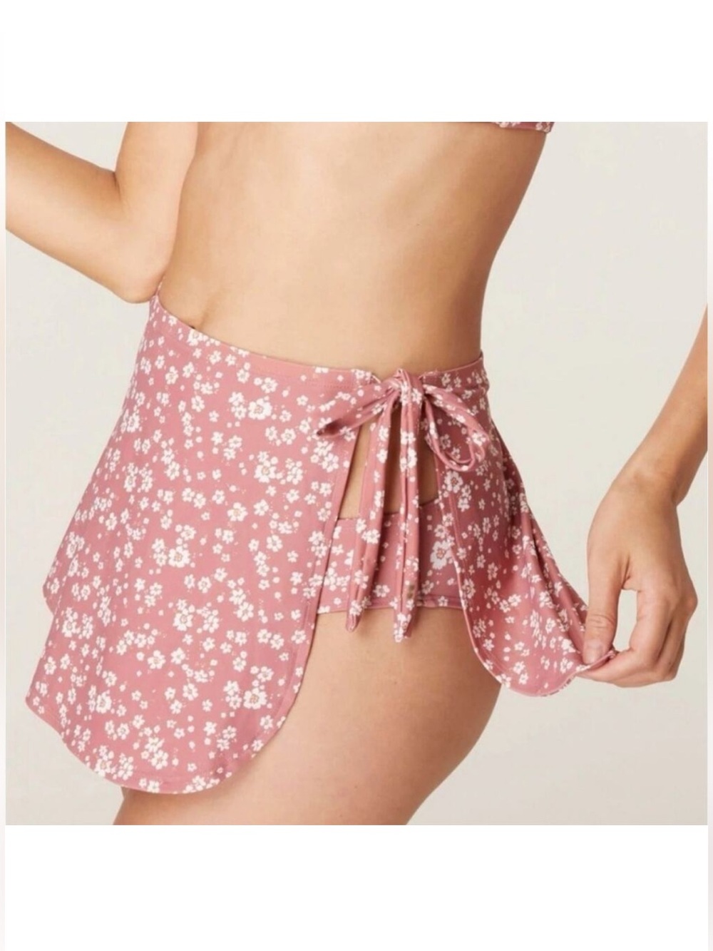Andie Rose Pink Floral Sarong Swim Cover NWT Size Large Floral Sarong Skirt